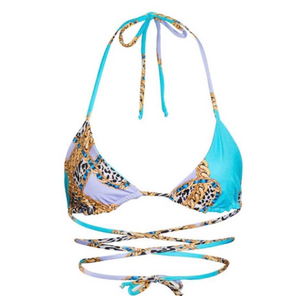INAMORATA Las Olas Bikini in Lavender Blue Print